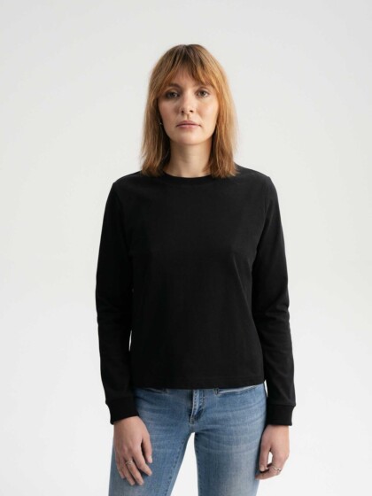 Longsleeve Aastha black von MELAWEAR