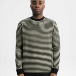 Longsleeve Tejas tea leaf / black stripes von MELAWEAR