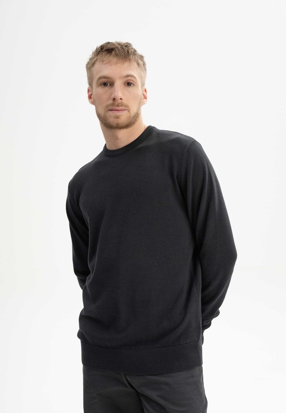 Pullover Feinstrick Himal black von MELAWEAR