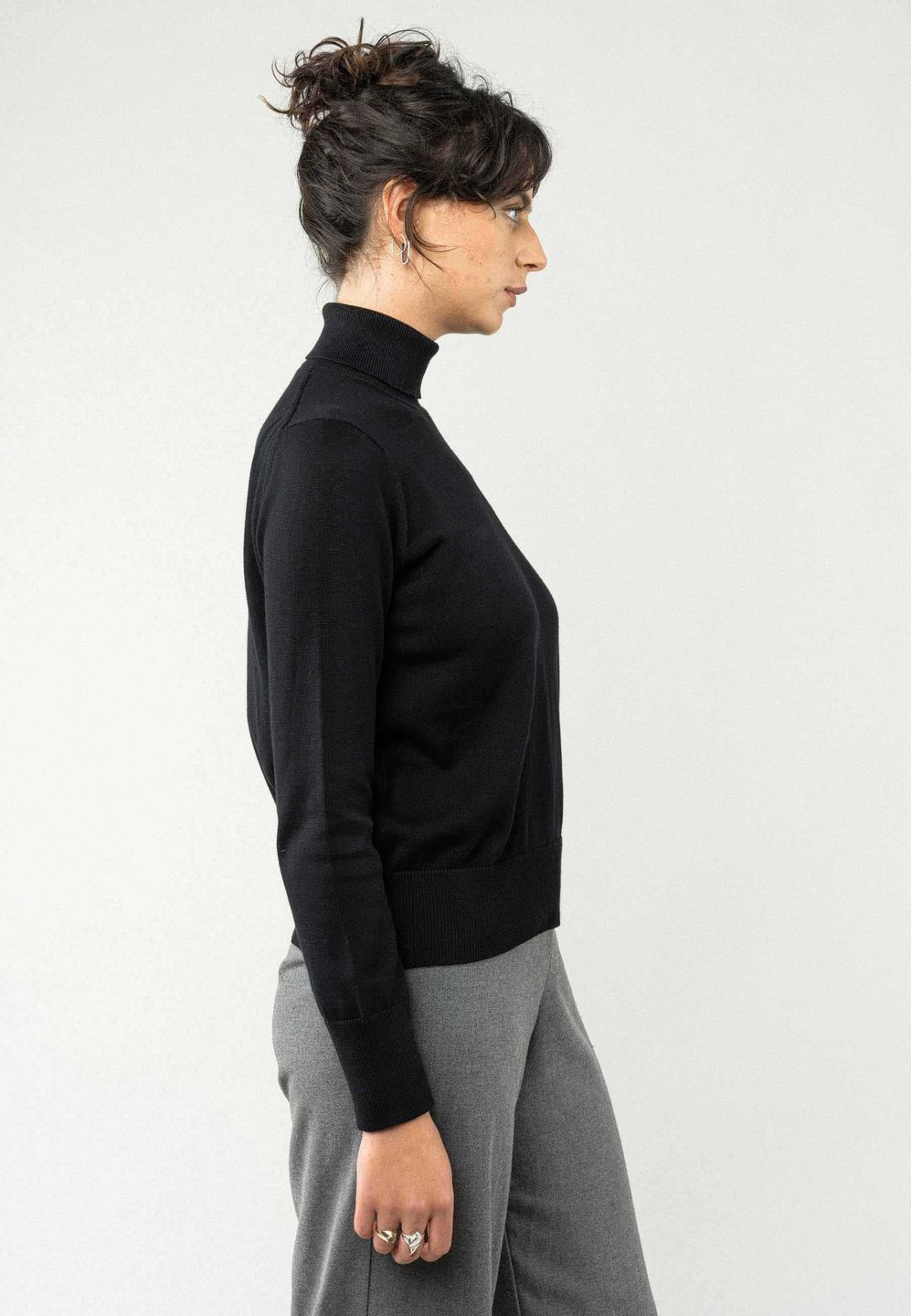 Pullover Feinstrick Mayura black von MELAWEAR