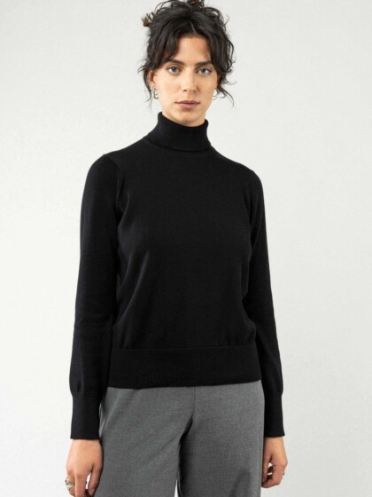 Pullover Feinstrick Mayura black von MELAWEAR