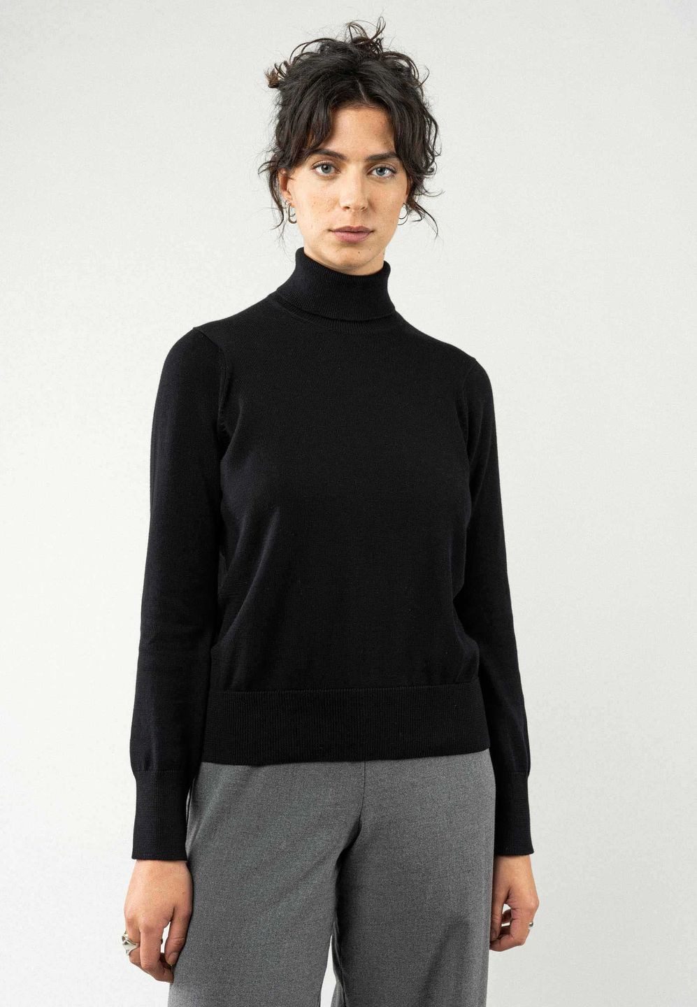 Pullover Feinstrick Mayura black von MELAWEAR