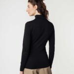 Rollkragen Longsleeve Anchal black von MELAWEAR