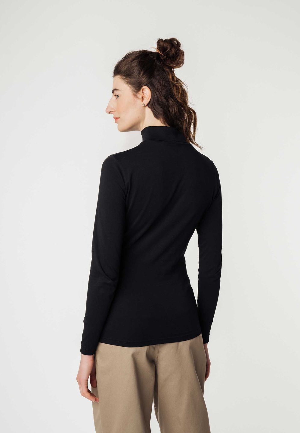 Rollkragen Longsleeve Anchal black von MELAWEAR