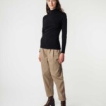 Rollkragen Longsleeve Anchal black von MELAWEAR