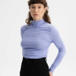 Rollkragen Longsleeve Anchal forgetmenot von MELAWEAR