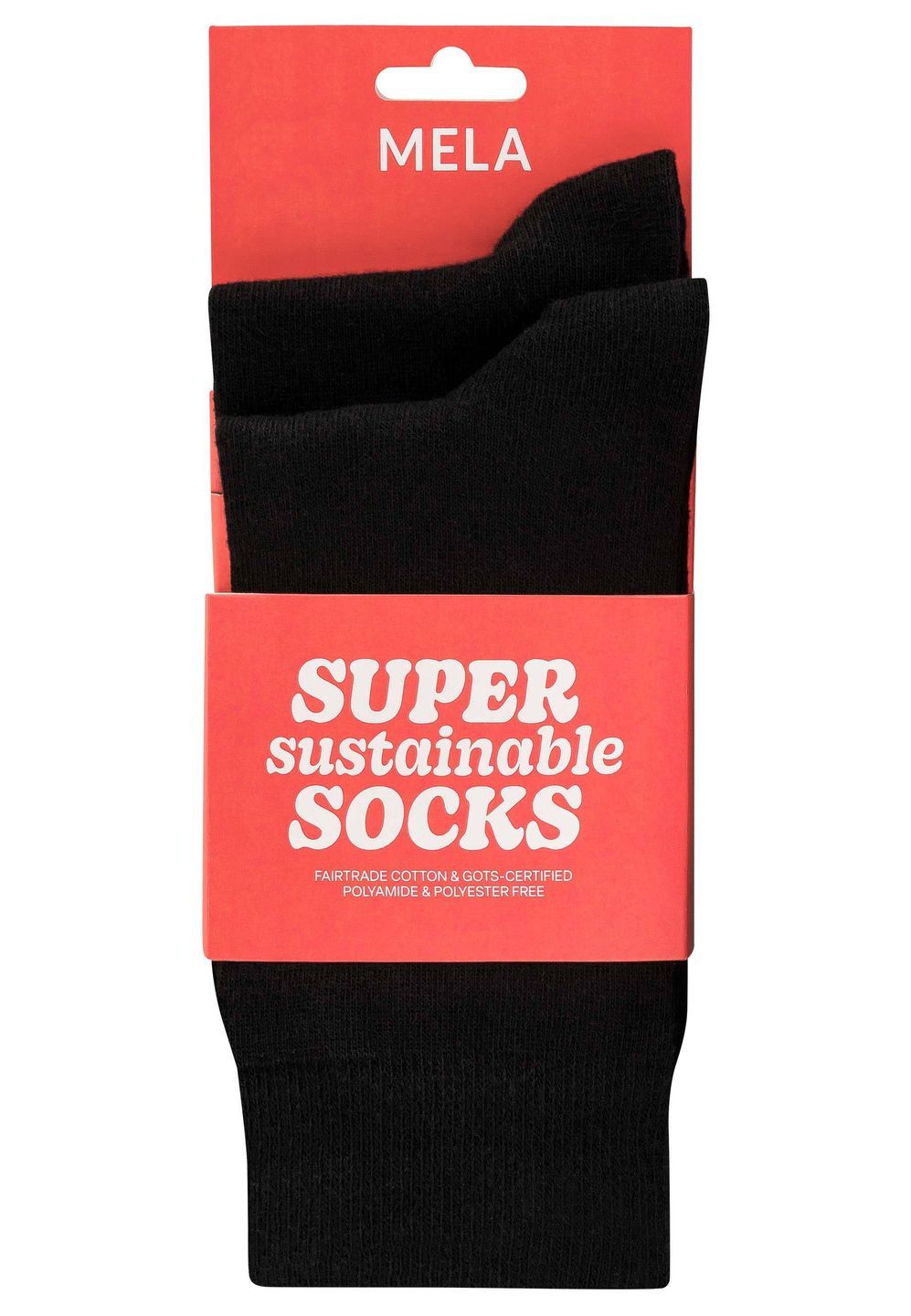 Socken Basic 2 Pack black von MELAWEAR