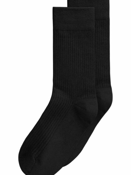 Socken Ribbed 2 Pack black von MELAWEAR