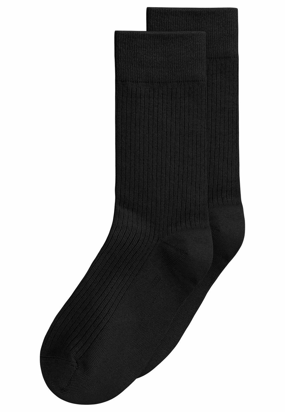 Socken Ribbed 2 Pack black von MELAWEAR