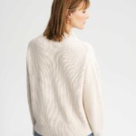 Strickpullover Troyer Kimaya cream blend von MELAWEAR