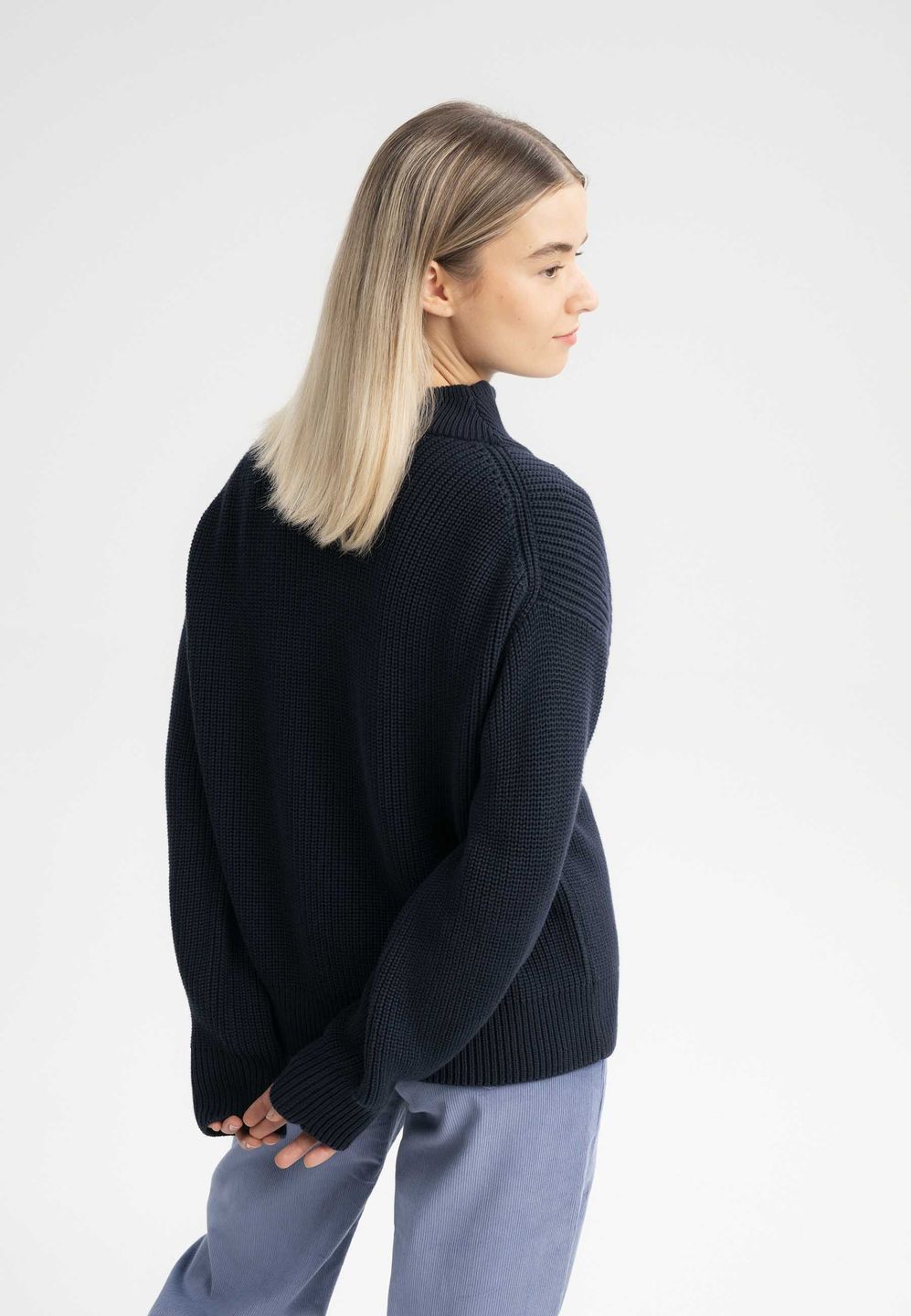 Strickpullover Troyer Kimaya navy von MELAWEAR