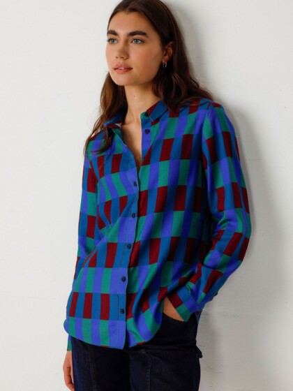 Bluse Asune geo von Skunkfunk