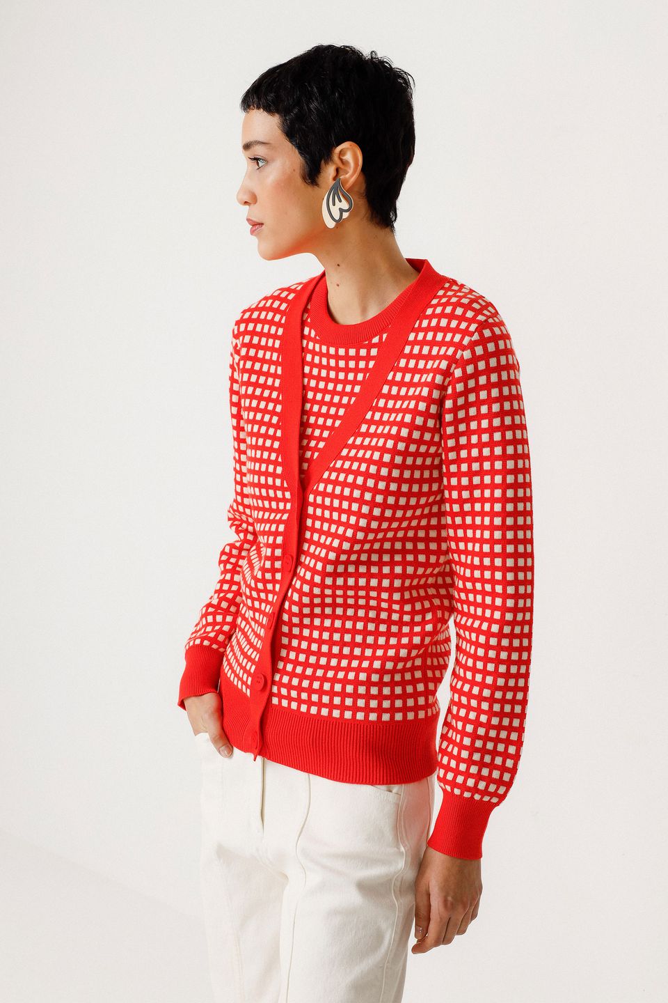 Cardigan Alize red von Skunkfunk