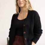 Cardigan Jan Mayen black von TWOTHIRDS