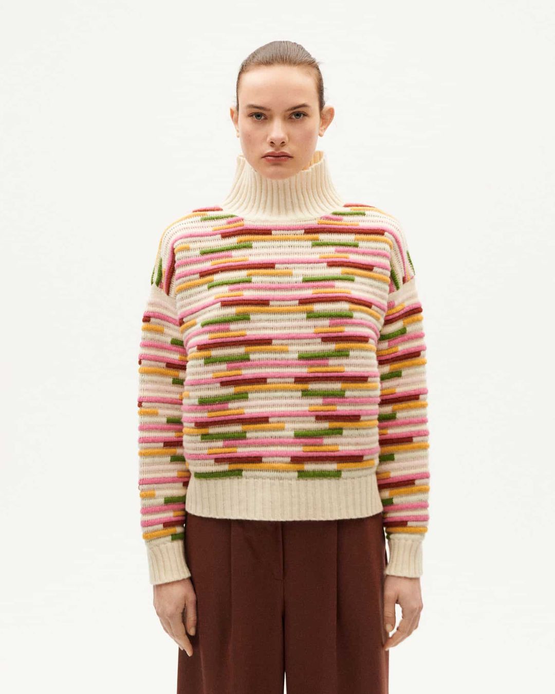 Strickpullover Idra Streifen multicolor von Thinking MU