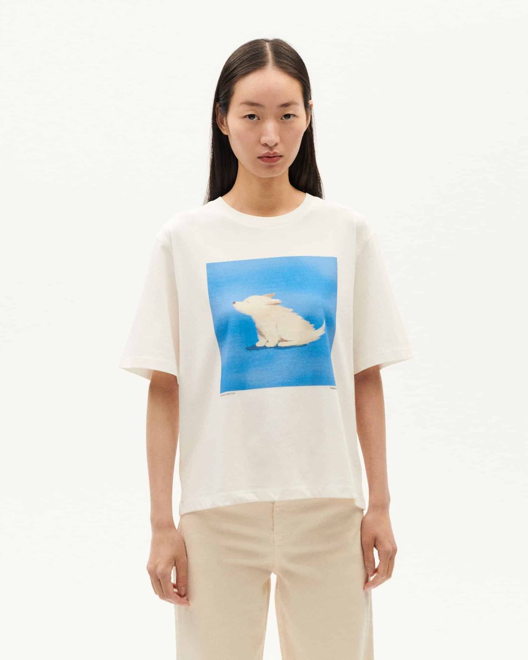 T-Shirt Lucia animals / white von Thinking MU