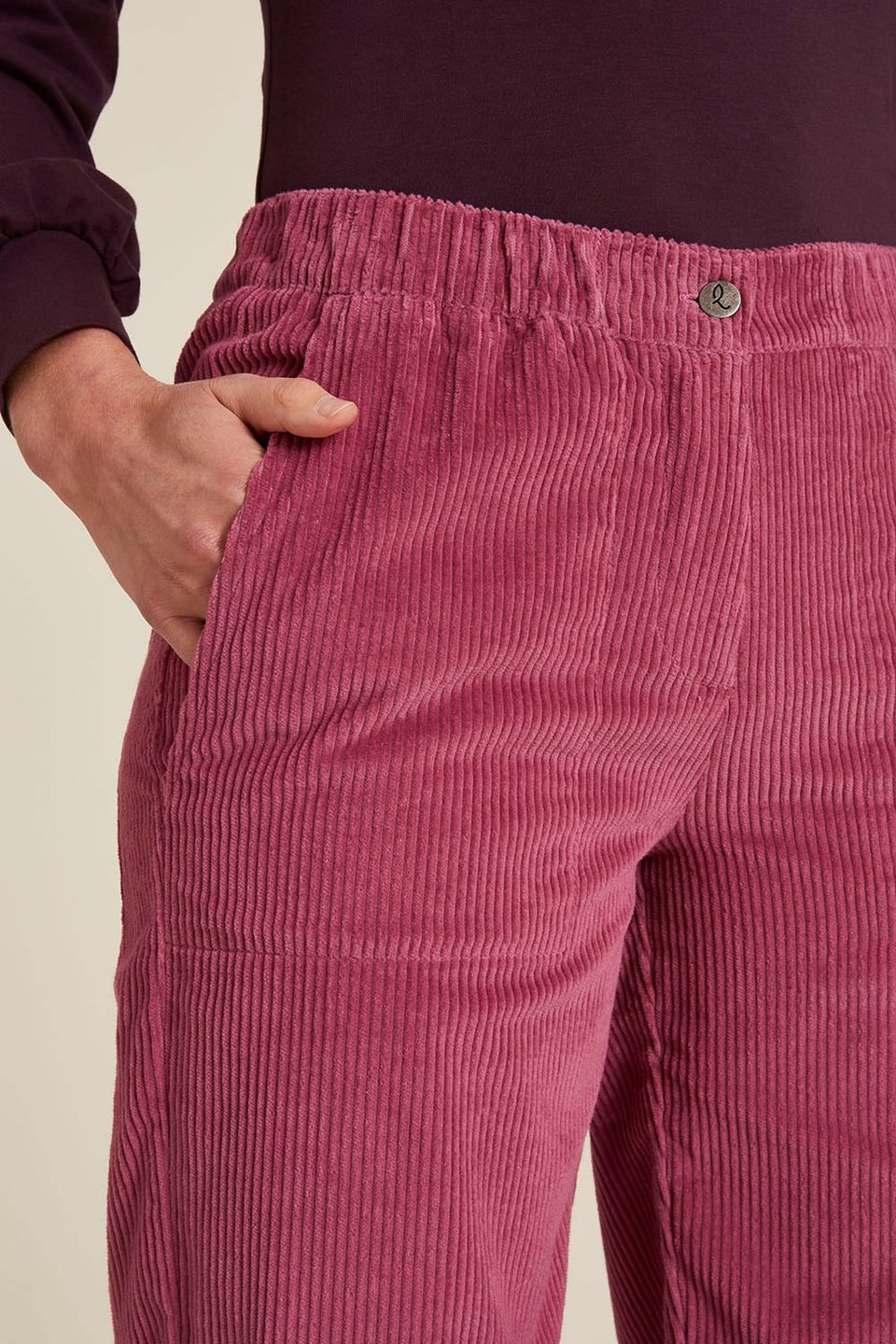 Cordhose red violet von Tranquillo