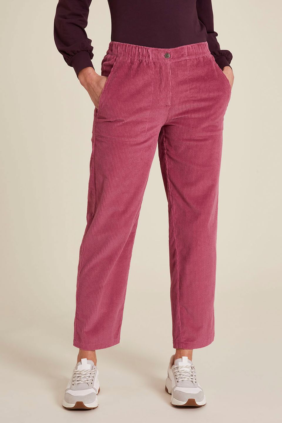 Cordhose red violet von Tranquillo