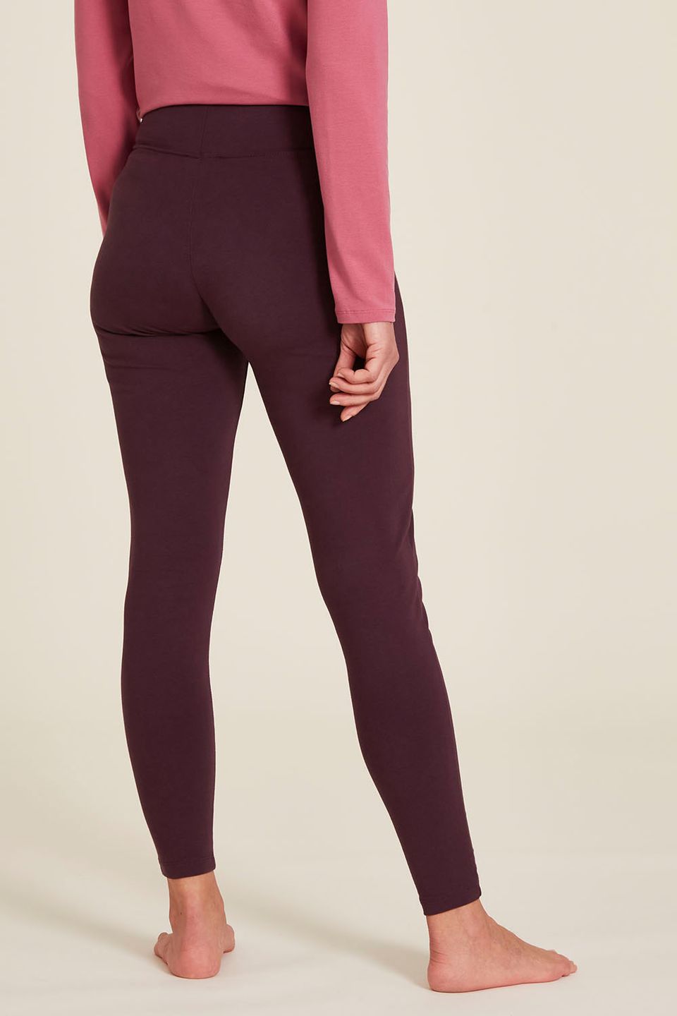 Jersey-Leggings plum von Tranquillo