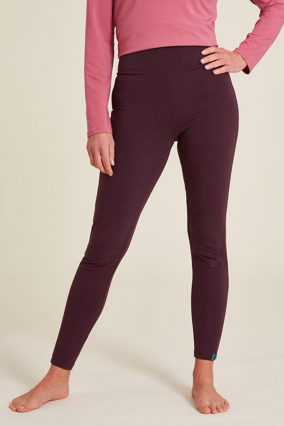 Jersey-Leggings plum von Tranquillo