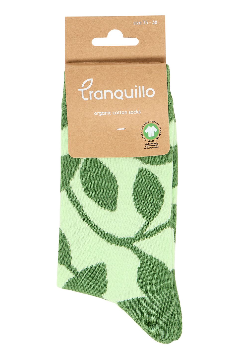 Socken mit floralem Print matcha von Tranquillo