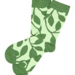 Socken mit floralem Print matcha von Tranquillo