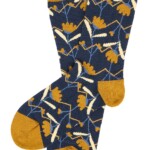 Socken mit floralem Print misty yellow von Tranquillo