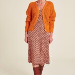 Strickjacke Kuschelig dark peach von Tranquillo