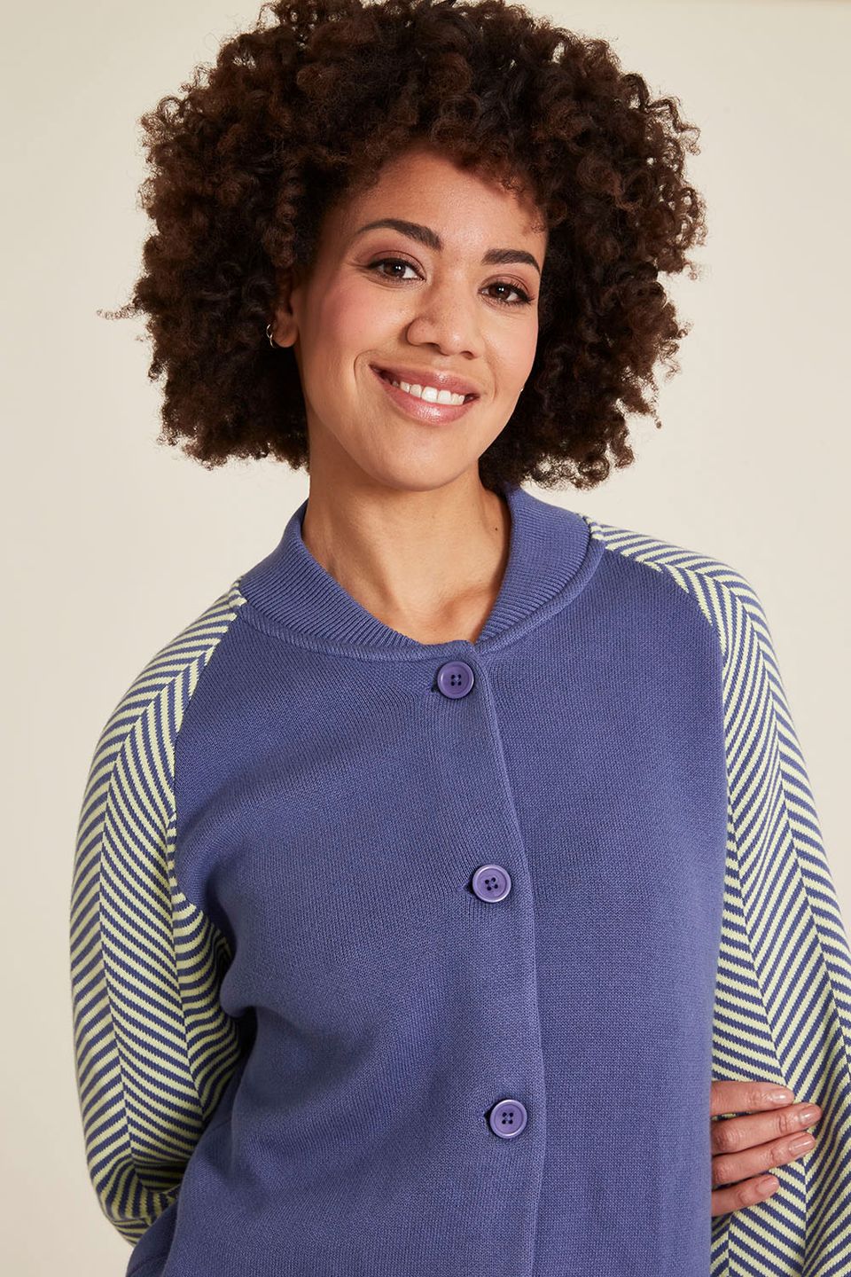 Strickjacke Locker indigo von Tranquillo