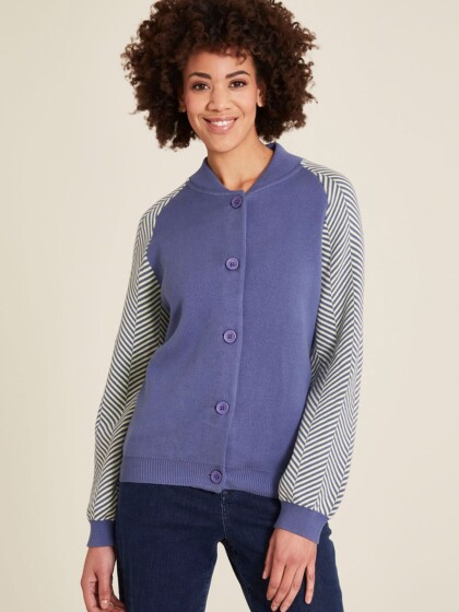 Strickjacke Locker indigo von Tranquillo