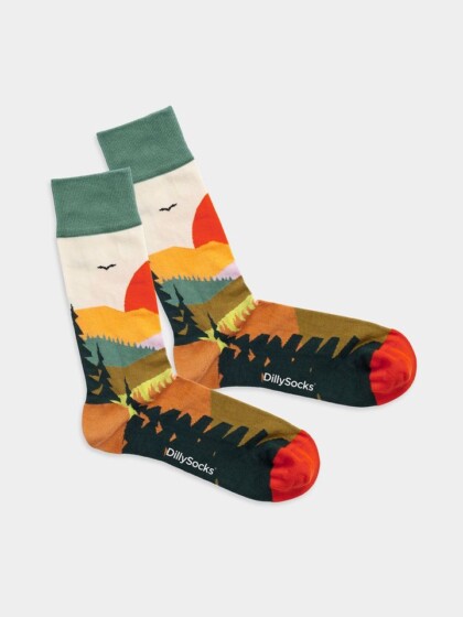 Socken Forest Sunset multi von DillySocks