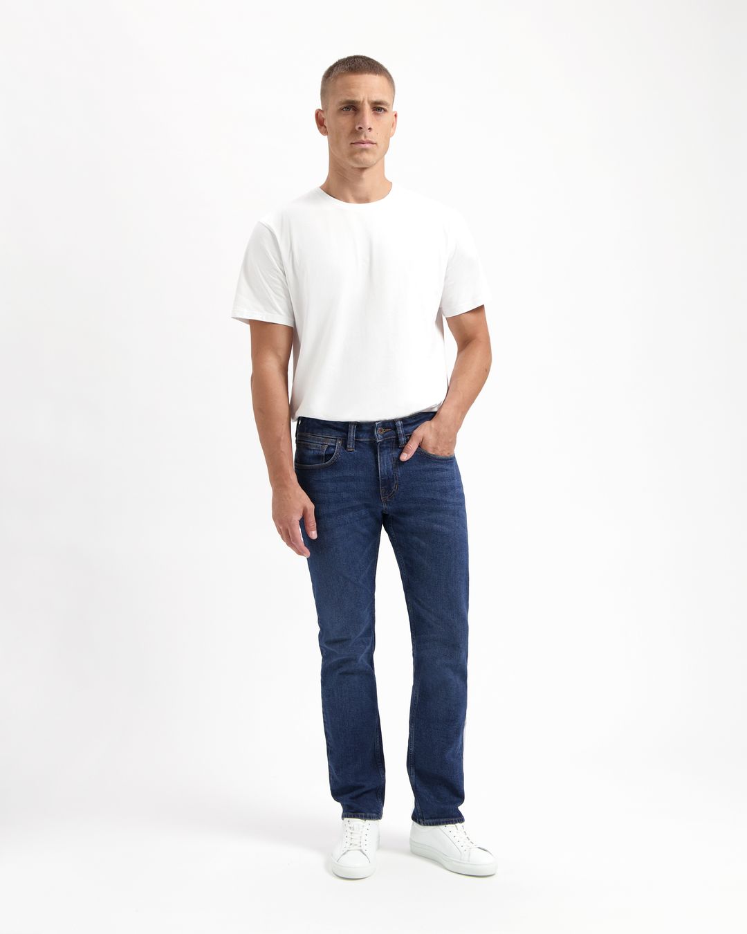 Jeans Nick Straight basic blue von Kuyichi