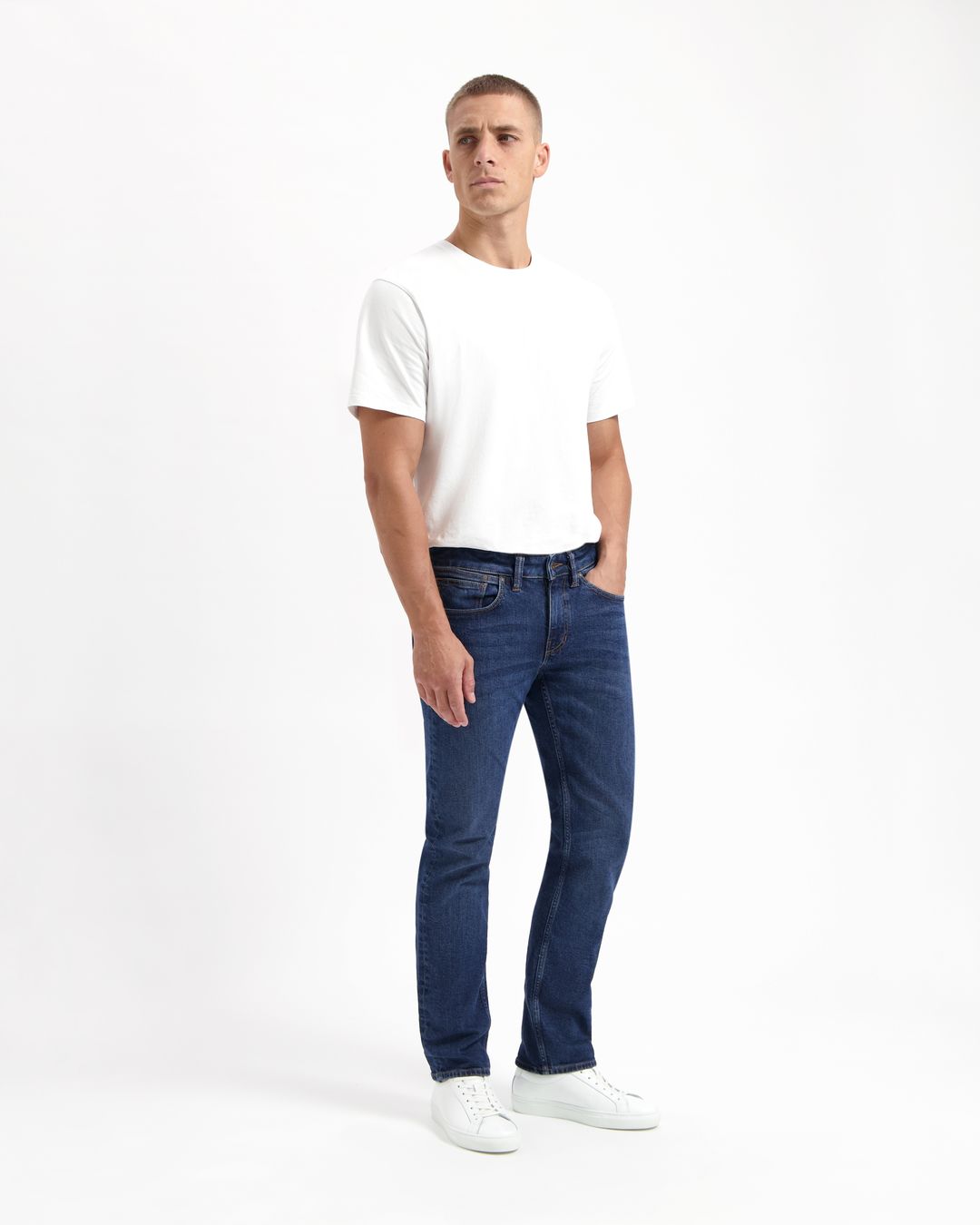 Jeans Nick Straight basic blue von Kuyichi