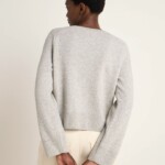 Pullover Cropped grey melange von Lanius