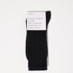 Rippenstrick-Socken midnight melange von Lanius