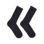 Rippenstrick-Socken midnight melange von Lanius