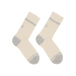 Socken Smiley off white / grey melange von Lanius