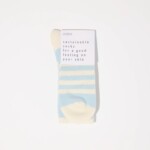 Socken Streifen frozen blue melange/ off white von Lanius