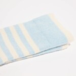 Socken Streifen frozen blue melange/ off white von Lanius