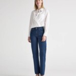 Jeans Jamie Mid Loose stone indigo von MUD Jeans