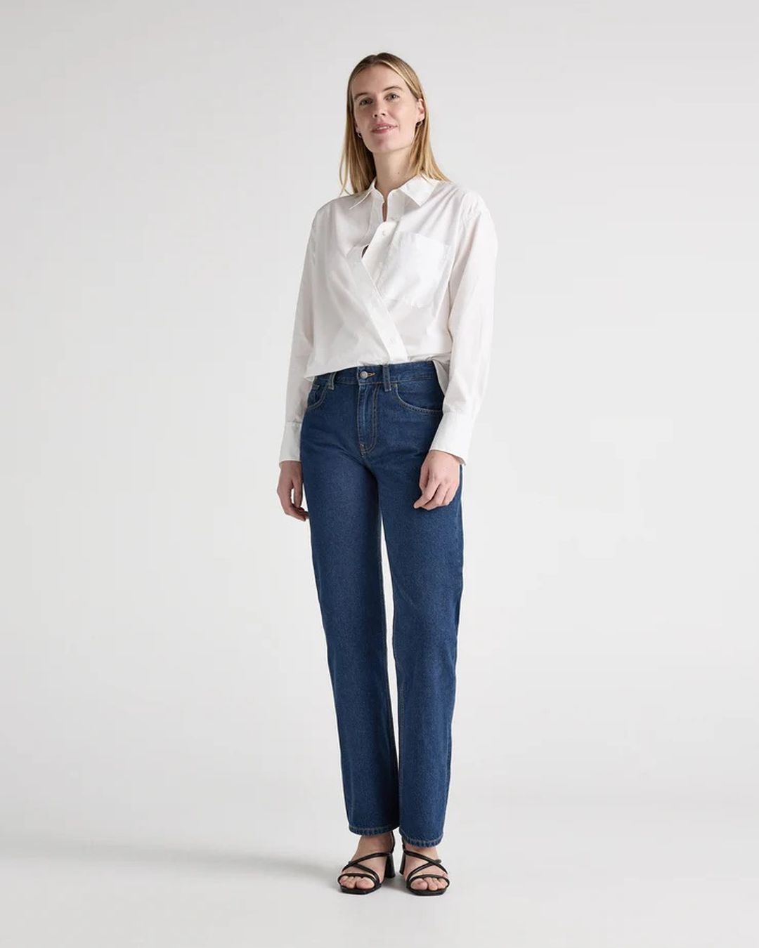 Jeans Jamie Mid Loose stone indigo von MUD Jeans