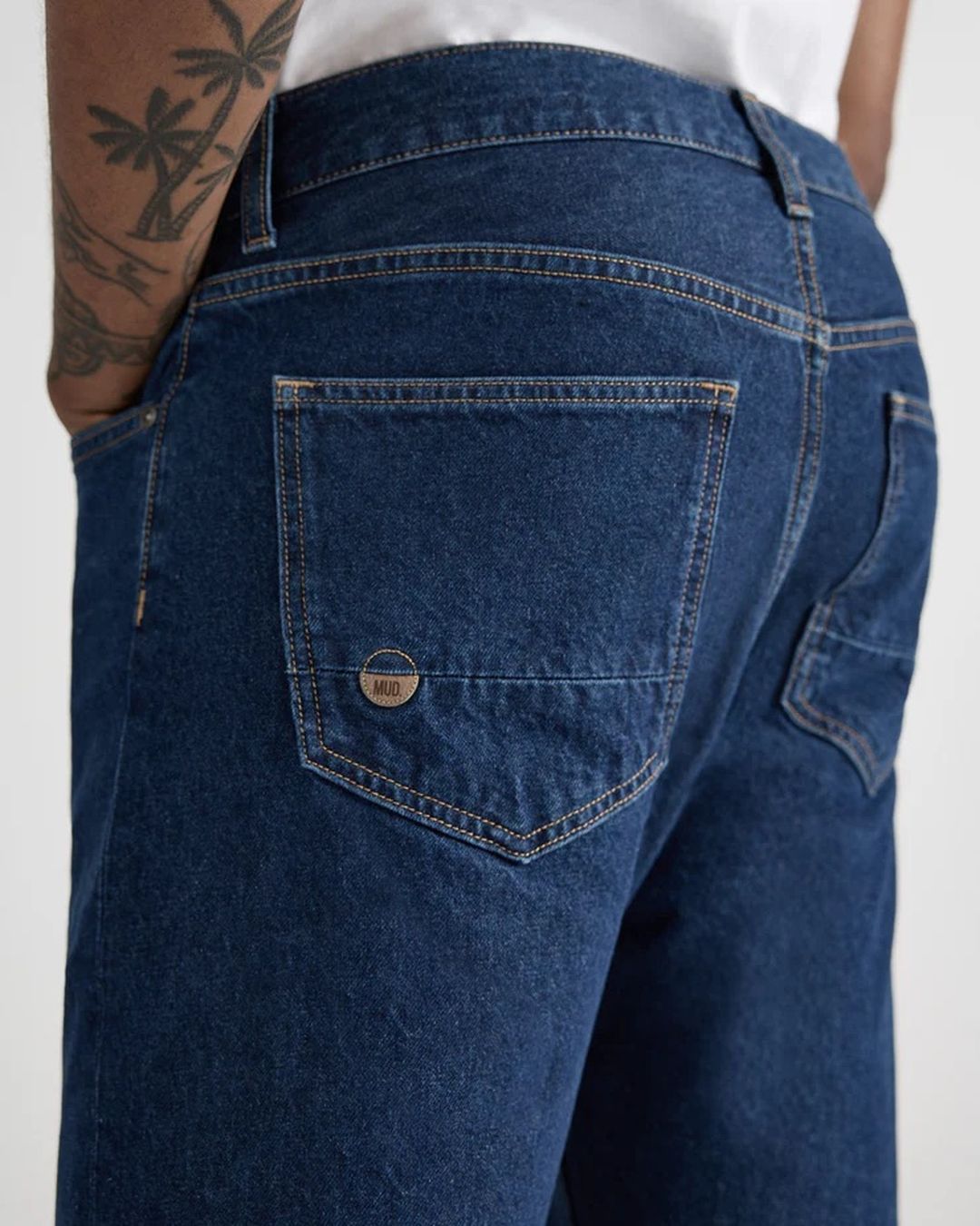 Jeans John Mid Straight stone indigo von MUD Jeans