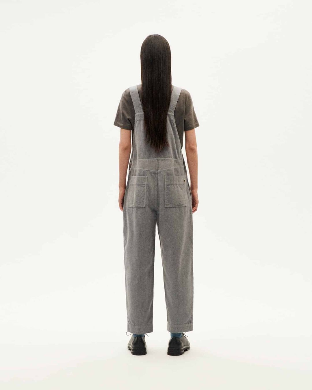 Latzhose Luz Corduroy grey von Thinking MU