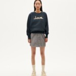 Sweatshirt Bonnie Grafito Love grey von Thinking MU