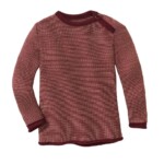 Melange-Pullover cassis-rosé von disana