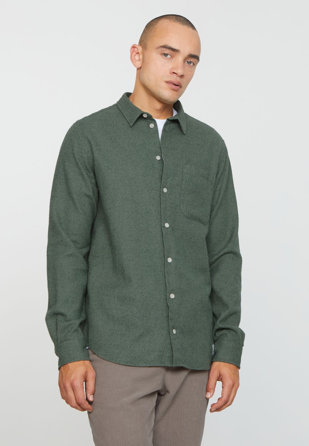 Hemd Bamboo deep green von recolution