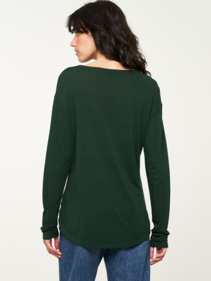 Longsleeve Fuchsia dark green von recolution