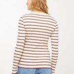 Longsleeve Lovagestripes arctic white von recolution