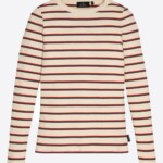 Longsleeve Lovagestripes arctic white von recolution