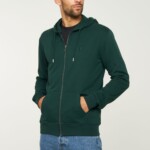 Sweatjacke Birch deep green von recolution